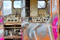 HDR trein train chemin de fer Junkyard urbex urban graffiti werkaandemuur oldtimer junk brandweerauto wadm decay vervallen abandoned abondonne werk aan de muur vandalisme